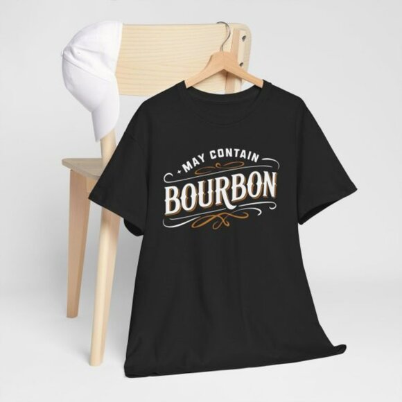 May Contain Bourbon Classic Whiskey Lover Design T-Shirt - Picture 2 of 6